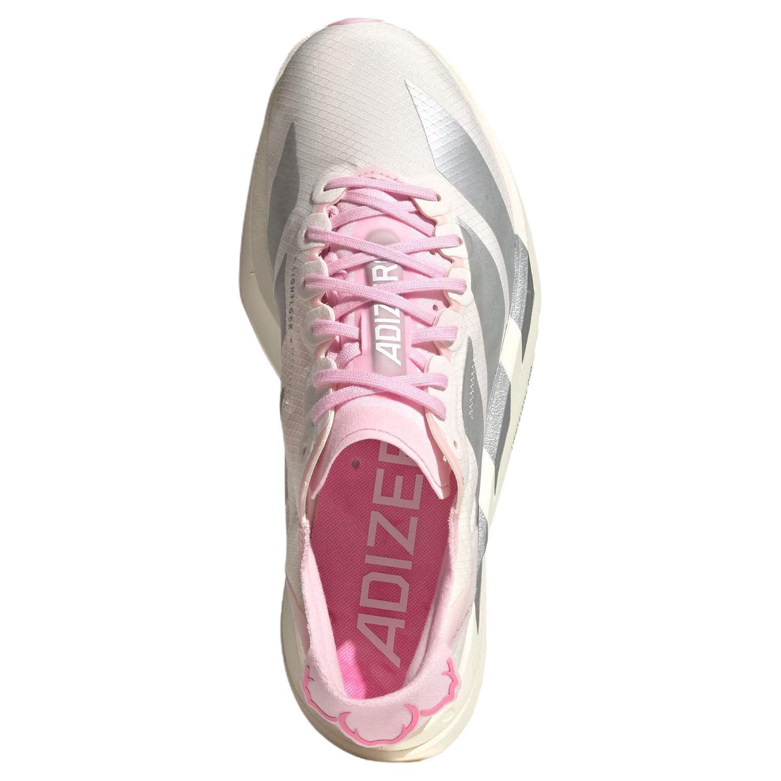 Женские кроссовки adidas Adizero Adios Pro 4 (бело-розовые) — фото 5