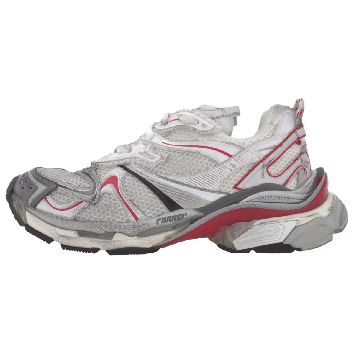 Balenciaga Runner Low top Chunky Sneakers Men's Silver