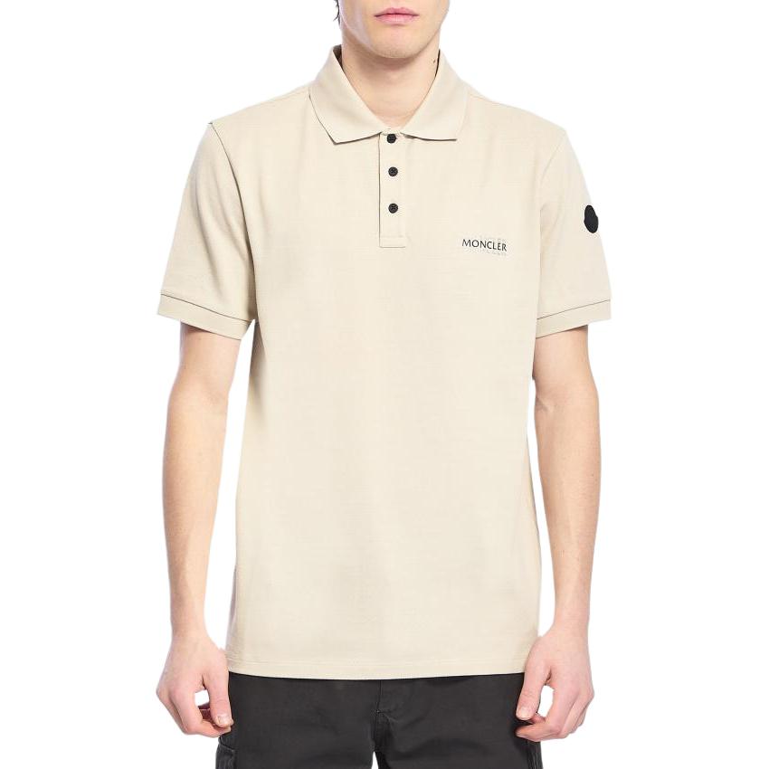 Мужская футболка-поло Moncler Moncler SS26 Polo (белая)