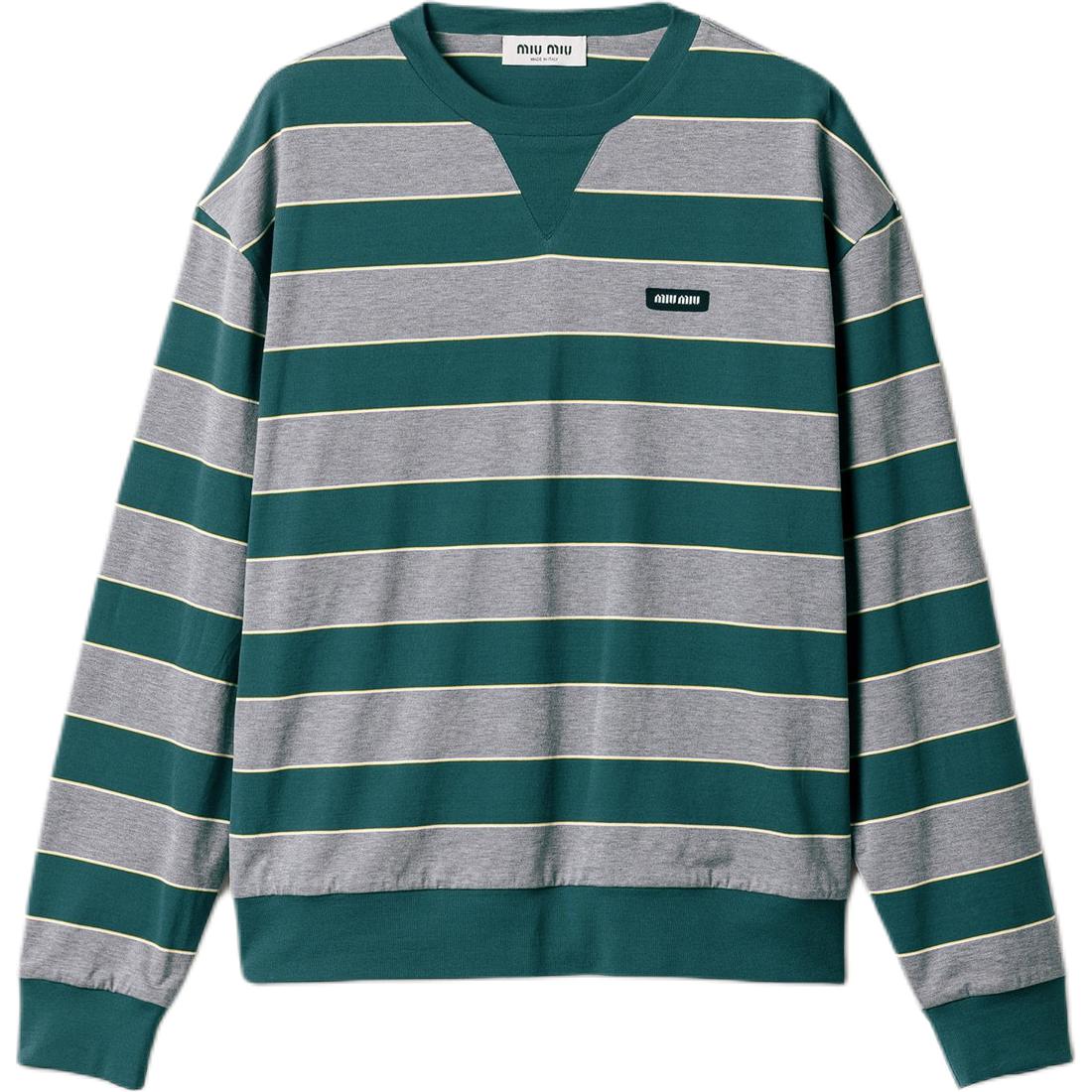Женский свитшот MIU MIU Prelude Sweatshirt (полосатый)