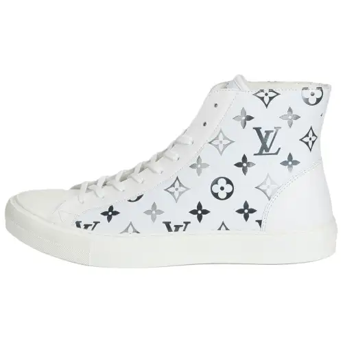 LOUIS VUITTON Tattoo Ankle Sneakers 'White With Colorful Monogram'