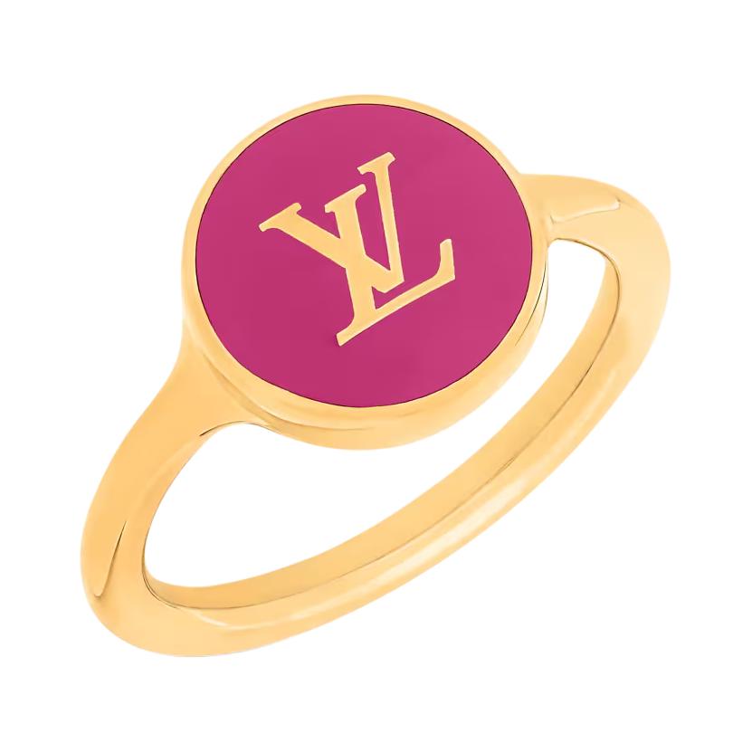 Женское кольцо Louis Vuitton Monogram (золотое)