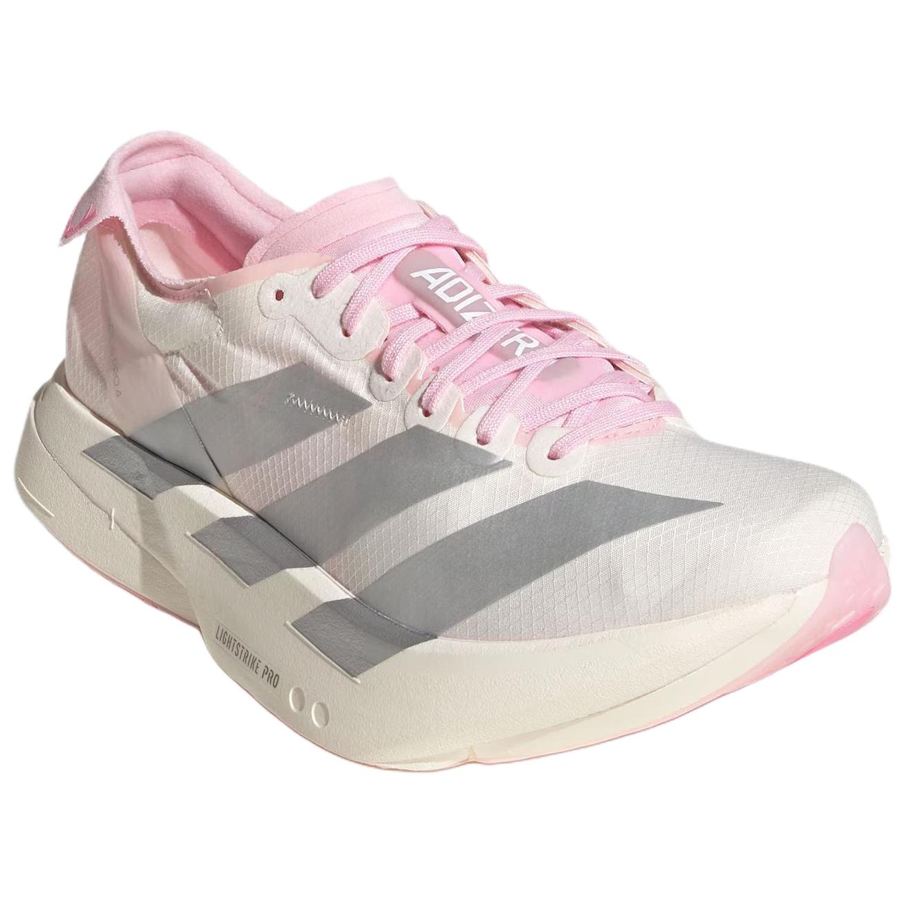 Женские кроссовки adidas Adizero Adios Pro 4 (бело-розовые) — фото 4