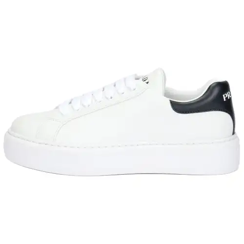 PRADA Leather Platform 'White Black'