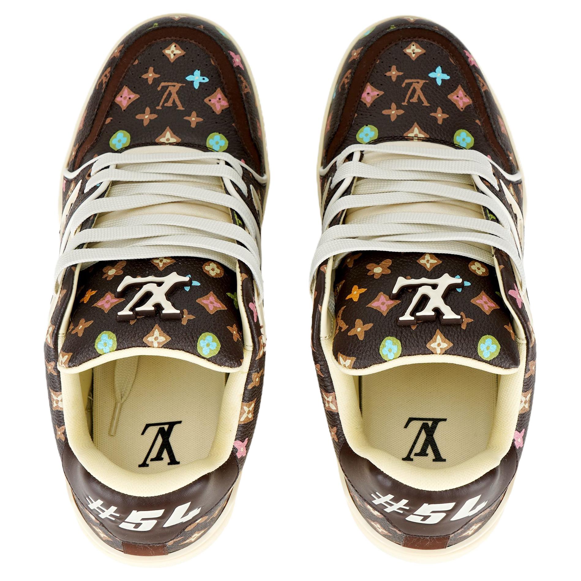 Кеды Louis Vuitton × Tyler Trainer (коричневые) — фото 3