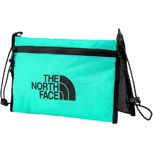 THE NORTH FACE 3.8L One Shoulder Crossbody Outdoor Bag Water repellent Light Green Unisex