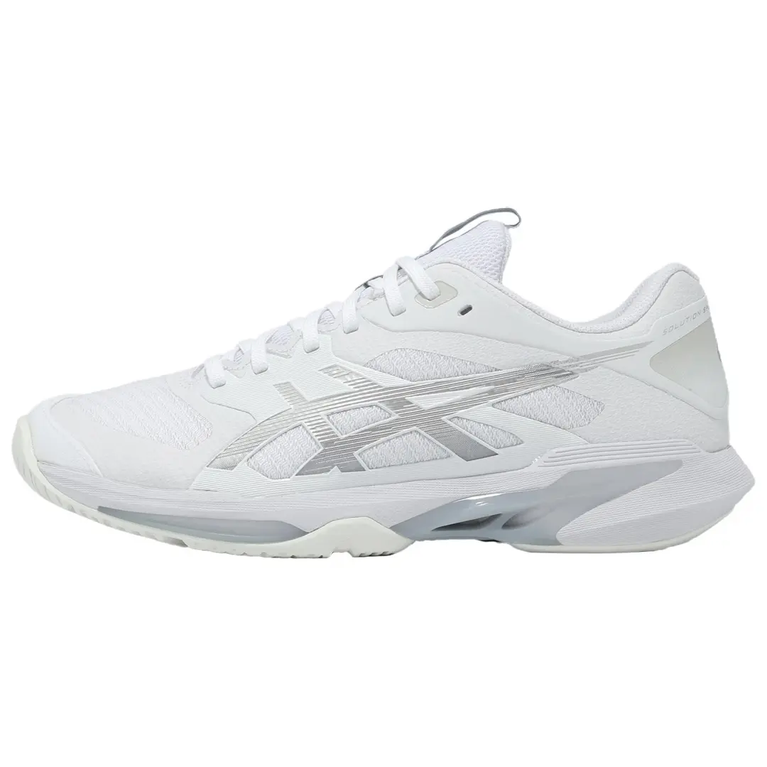 ASICS SOLUTION SPEED FF 4 Comfortable Low top Tennis Shoes Women's White Silver