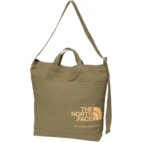 THE NORTH FACE 16L Crossbody One Shoulder Handbag Outdoor Bag Organic Cotton Olive With Mustard Unisex