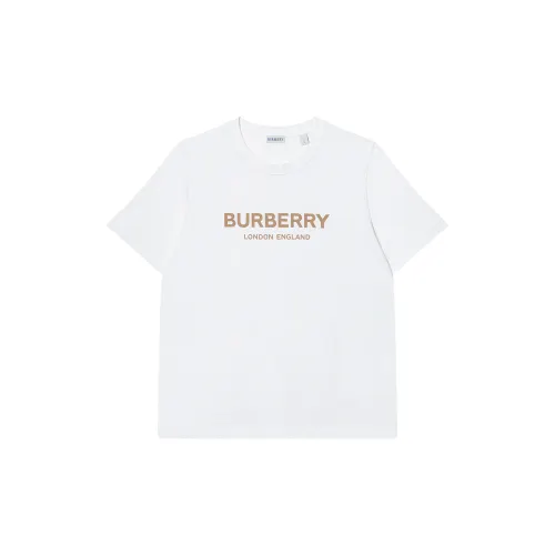 Burberry T Shirts Women's White Crew Neck