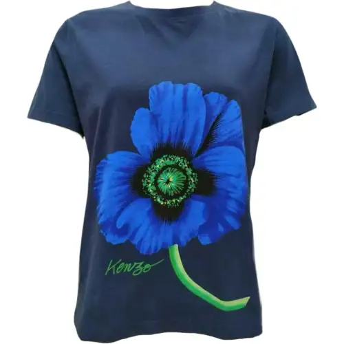 【Previous Season】Poppy-print oversized T-shirt