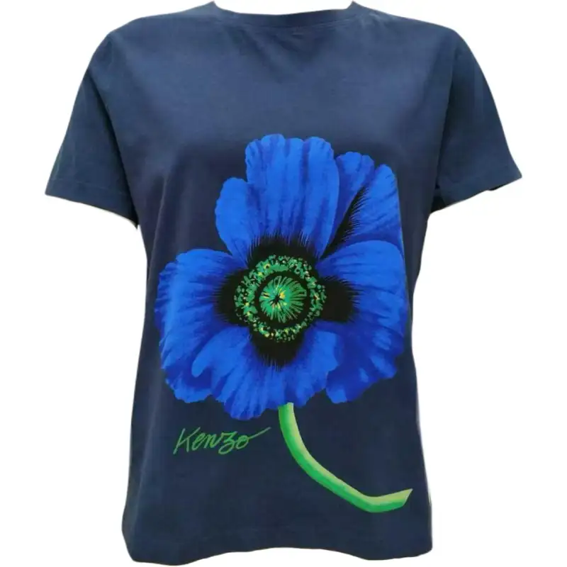 【Previous Season】Poppy-print oversized T-shirt