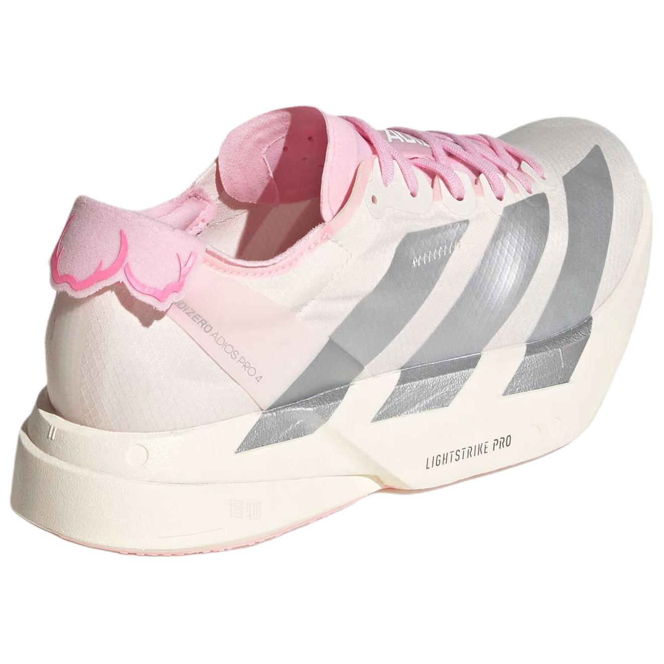 Женские кроссовки adidas Adizero Adios Pro 4 (бело-розовые) — фото 3