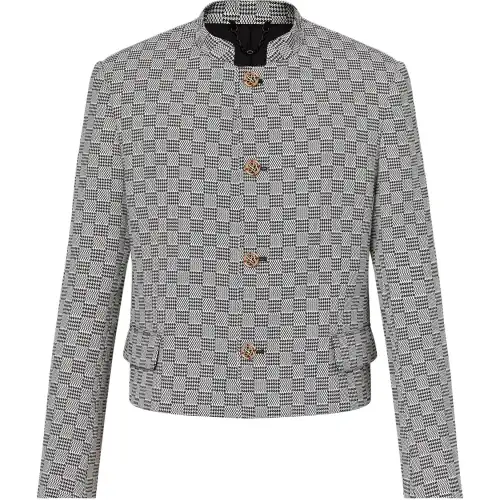 LOUIS VUITTON Damier Hounds Tooth Officer Jacket