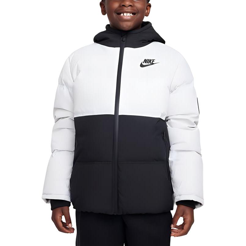 Куртка Nike / (черно-белая) — фото 3