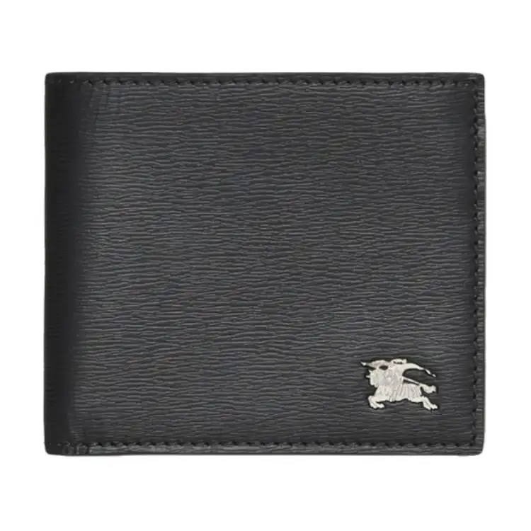 Burberry Leather Card Holder, Wallet Men's Black
