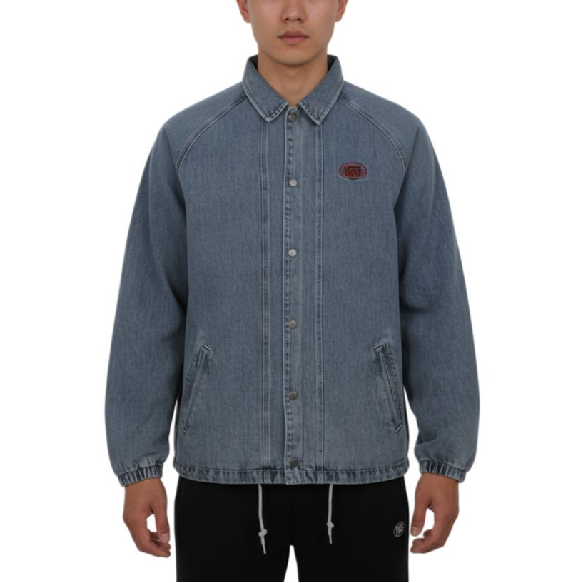 Мужская куртка Vans DENIM LOGO COACH (синяя)