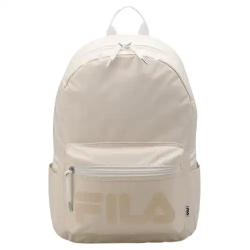 FILA Nylon Backpack Regular Unisex Cream White
