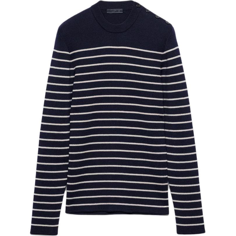 Мужской свитер Prada FW25 Striped Sweater (разноцветный)