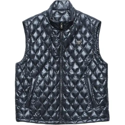 Prada quilted logo-detail gilet