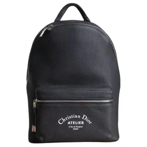 DIOR Rider Calfskin Backpack Men's Black