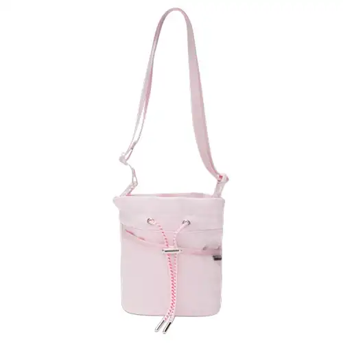 Converse Nylon Bucket Bag, Shoulder Bag, Crossbody Bag Mini Women's Cherry Blossom Pink