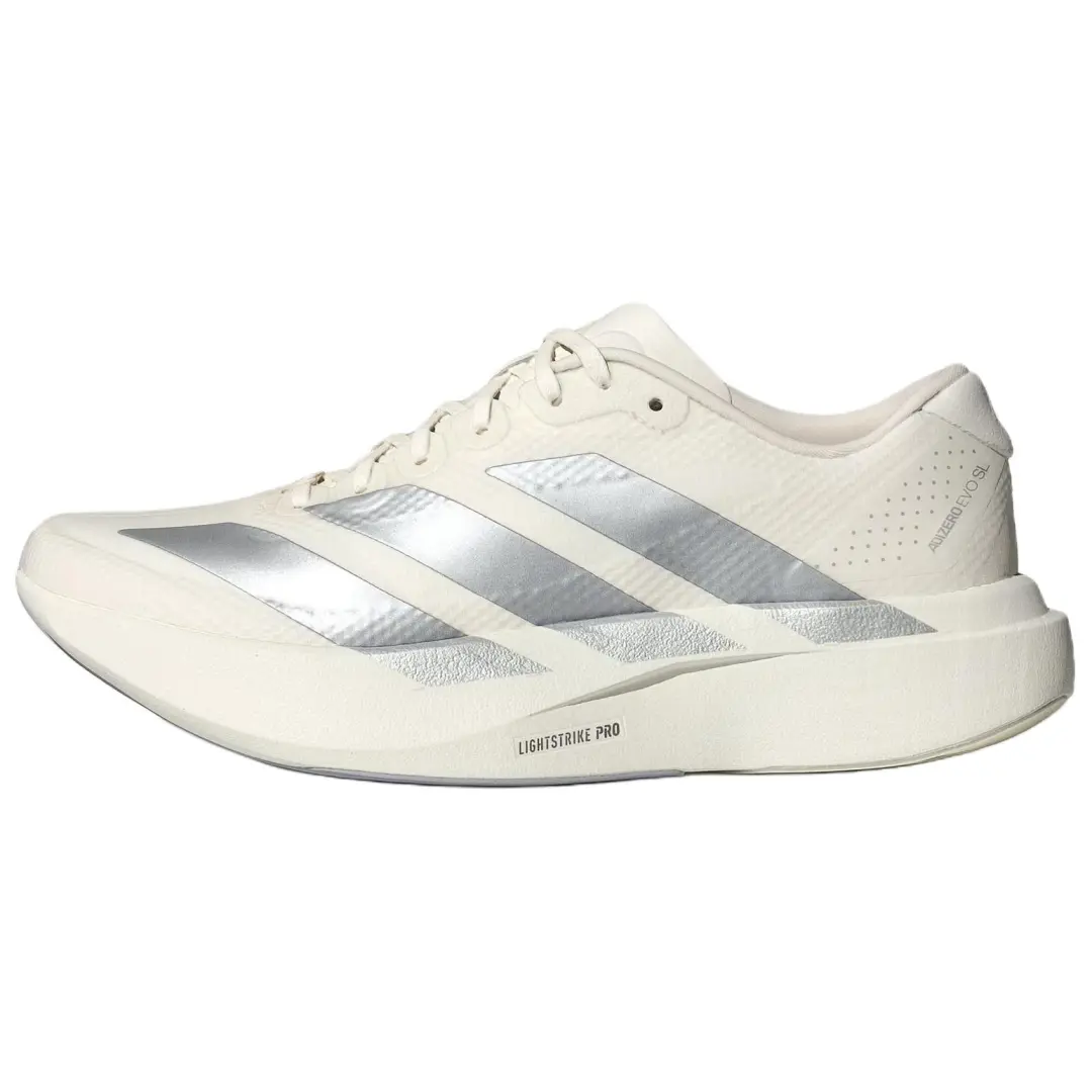 Adidas Adizero Evo SL Height Increasing Training Running Shoes Women's Bright White Light Silver
