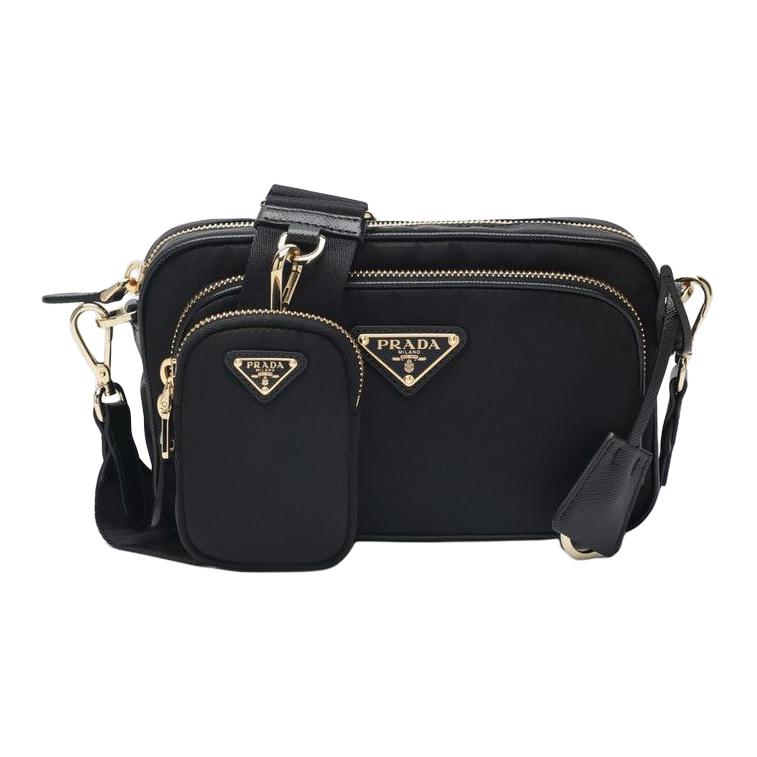 Женская сумка Prada Re-Nylon (черная)