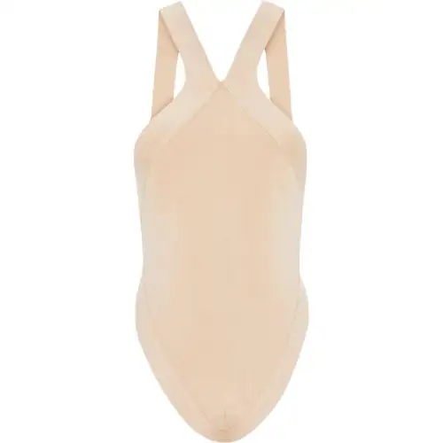 SAINT LAURENT Backless Sleeveless Bodysuit