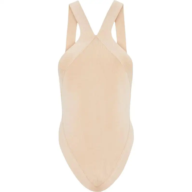 SAINT LAURENT Backless Sleeveless Bodysuit