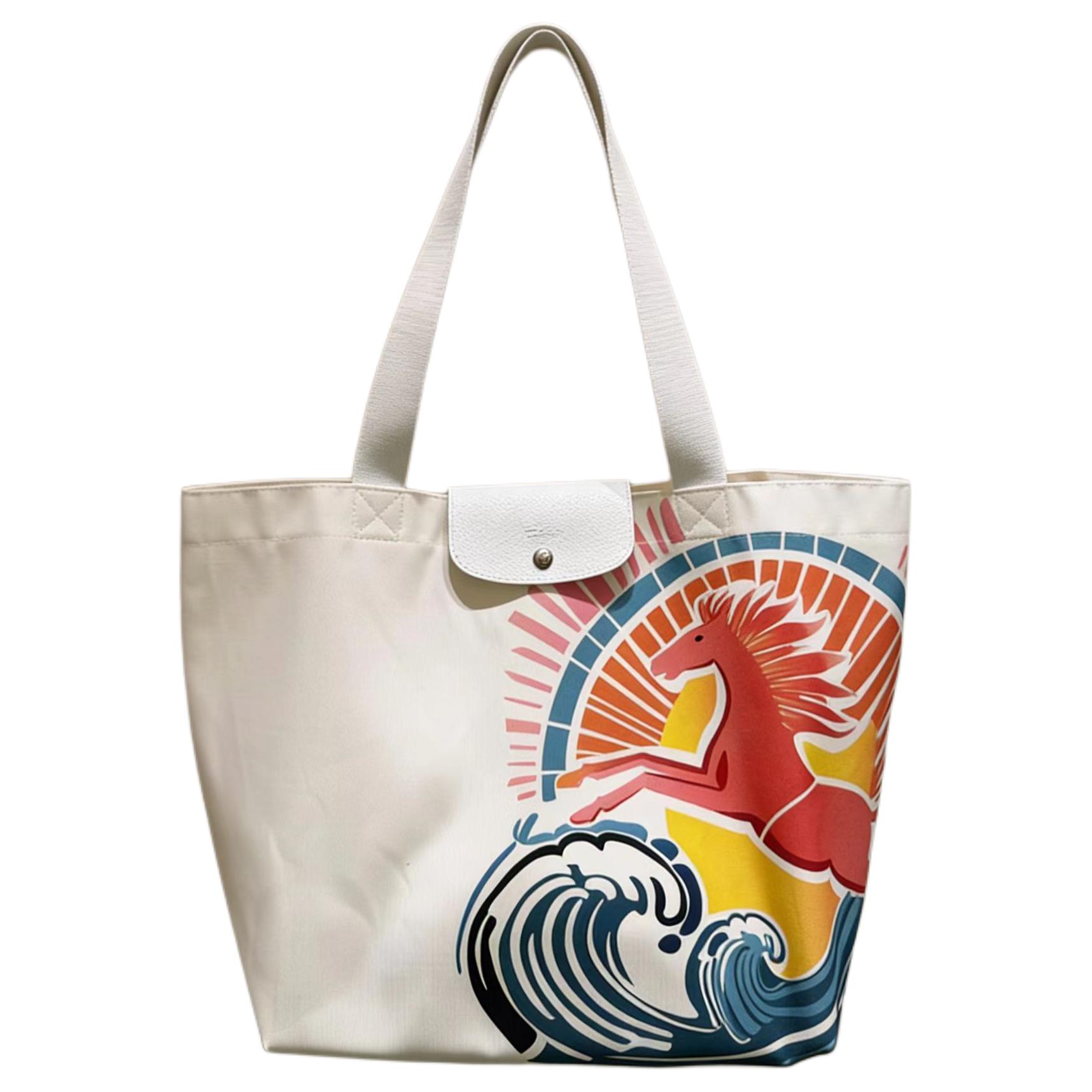 Женская сумка LONGCHAMP Тоут (радужная)