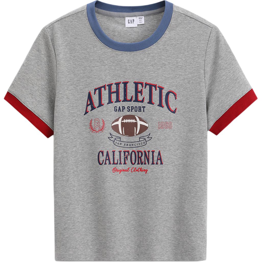 Женская футболка GAP GAP logo T (черный)