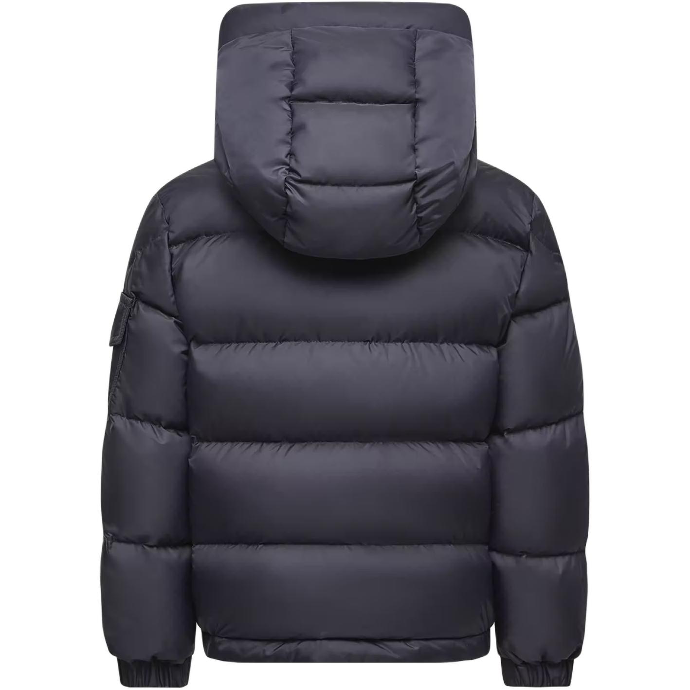 Детский пуховик Moncler Eranu Hooded Down Jacket (синий) — фото 5