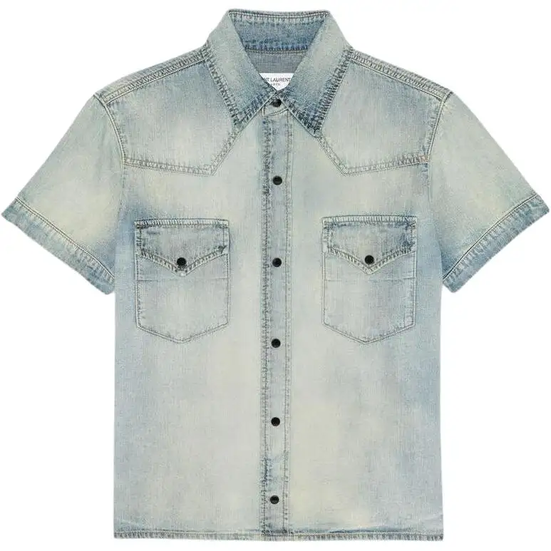 SAINT LAURENT SS22 Shirt Unisex Blue