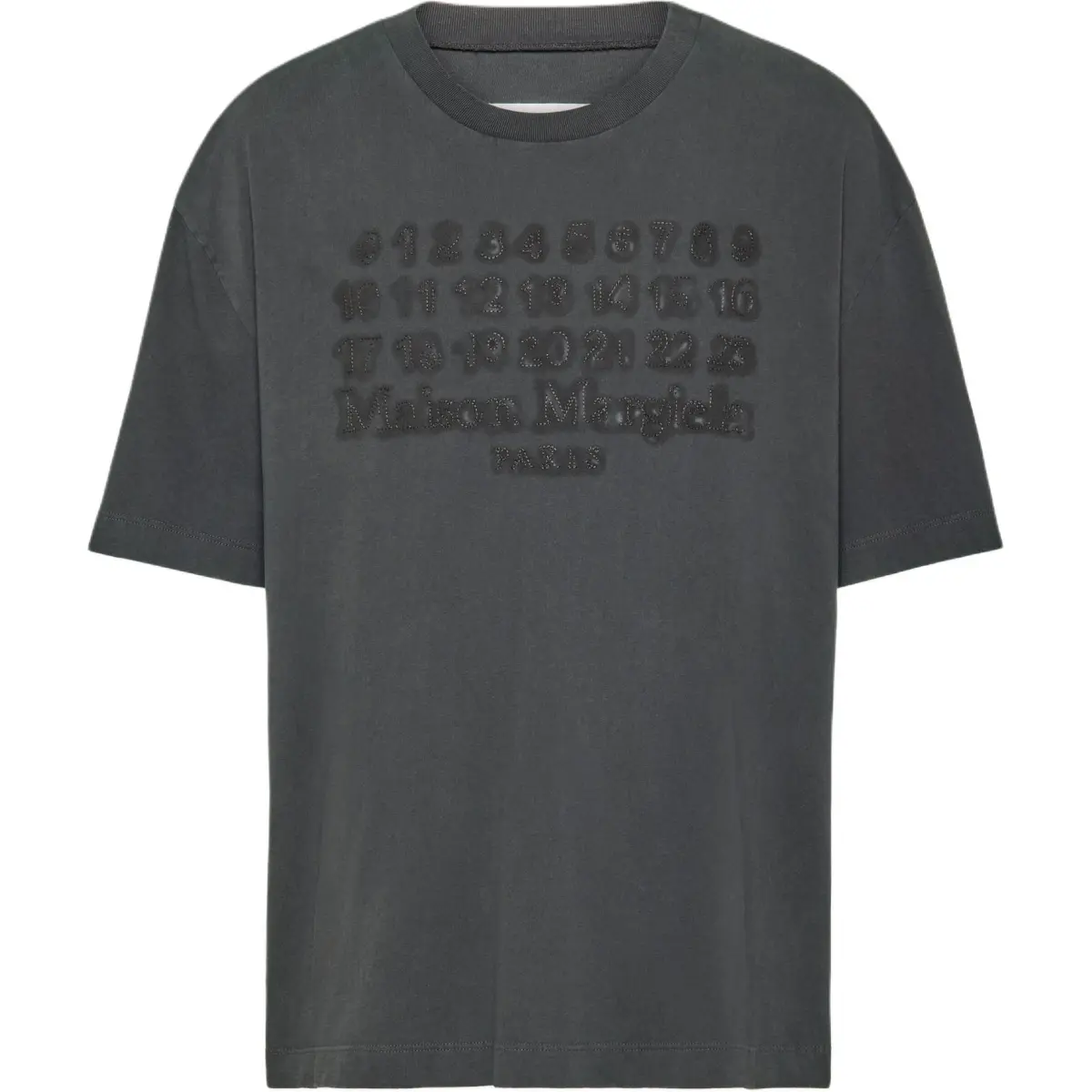 Maison Margiela Numbers Motif Crewneck T Shirt