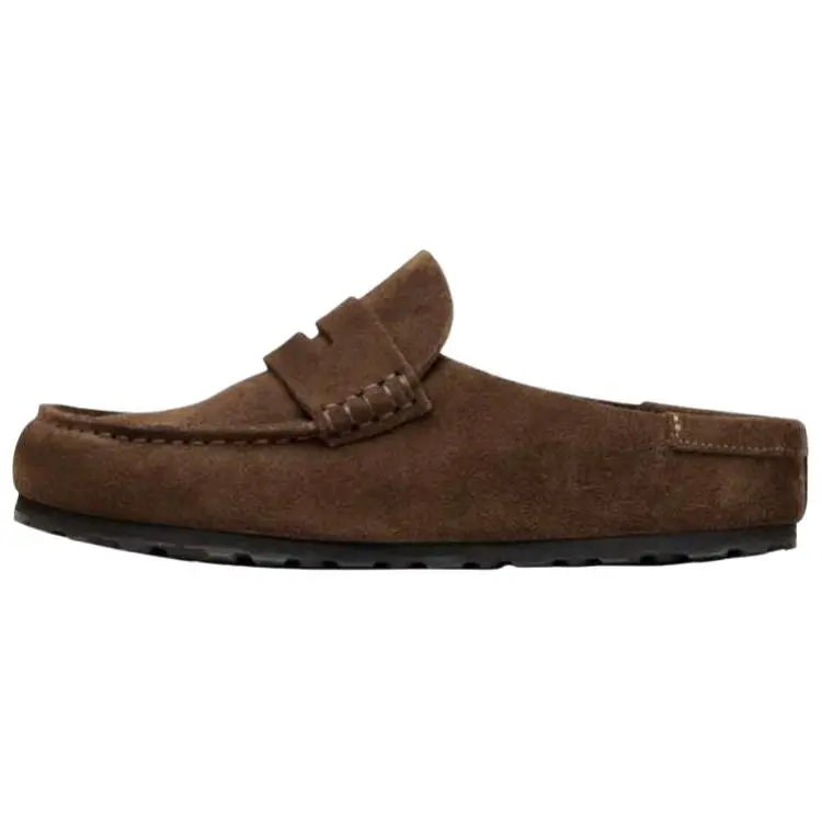 Birkenstock Naples No Special Function Closed Toe Slippers Unisex Coffee Regular Loose Fit