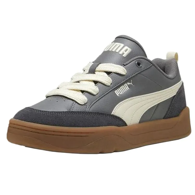 PUMA Park Lifestyle Breathable And Slip Resistant Low top Skateboard Shoes Unisex Gray