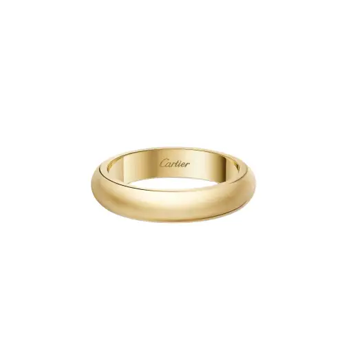 CARTIER 1895 Series 18K Gold Rings Unisex Gold