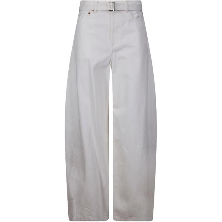 Женские штаны Sacai Sacai OFF WHITE (белые)