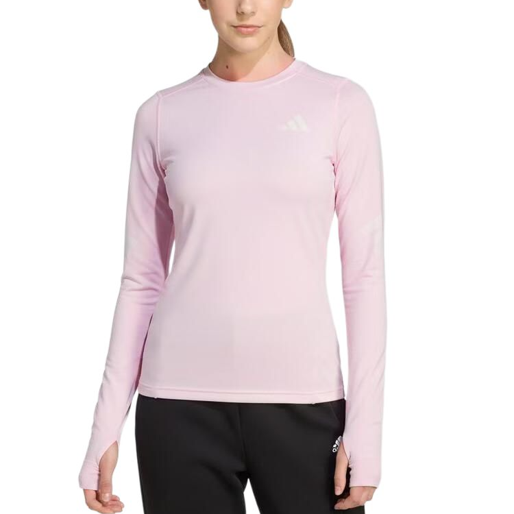 Женская футболка adidas JG PE LS TEE (розовая)