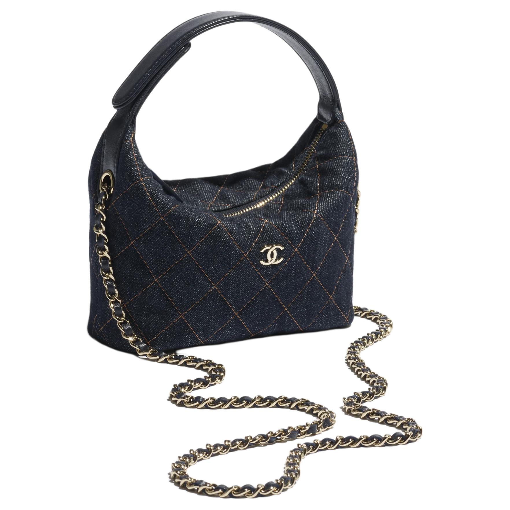 Женская сумка Chanel 26P Hobo (темно-синяя с оранжевым) — фото 2