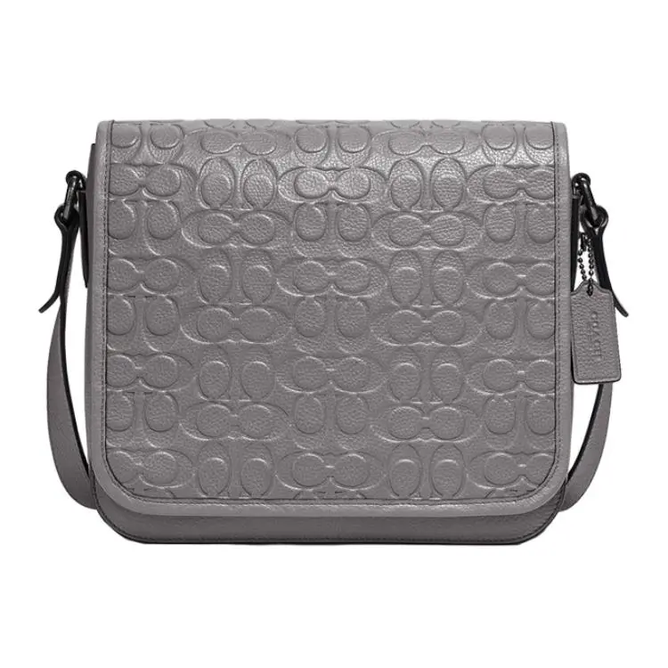 COACH Gotham Leather Crossbody Bags Large Men's Gray