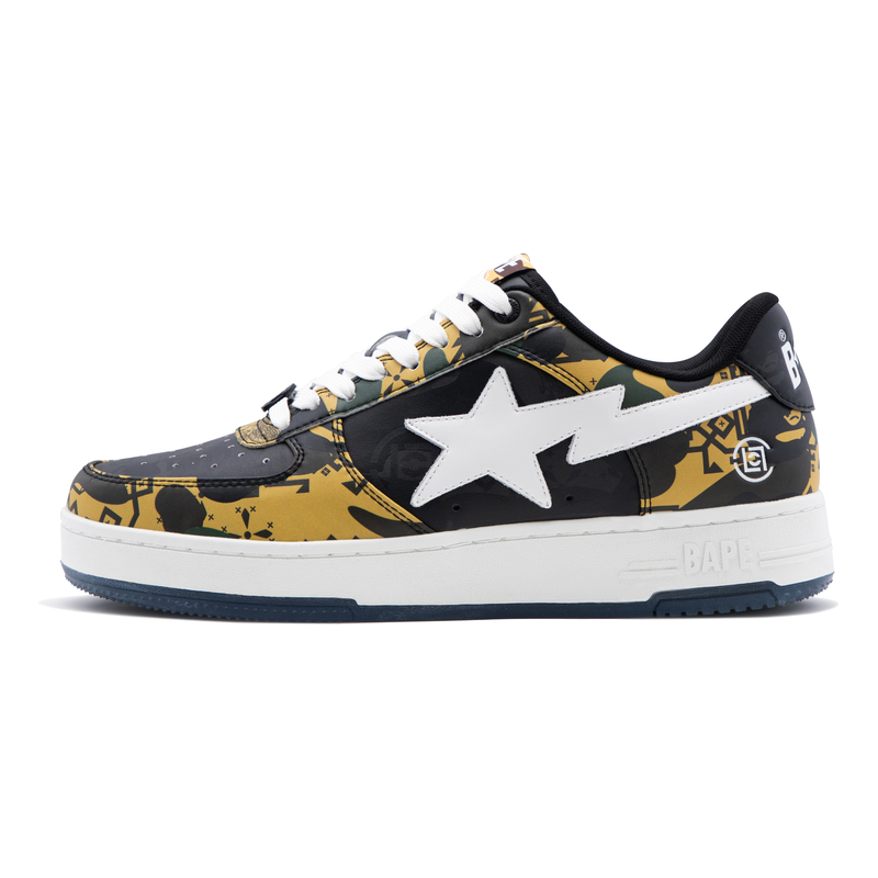 Кеды A BATHING APE A BATHING APE BAPE STA x CLOT CAMO (зеленый, камуфляжный)