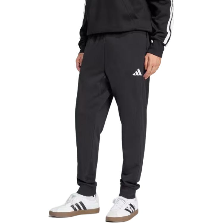 Adidas ESSENTIALS Cozy French Terry Joggers Sports Pants Men’s Black/White