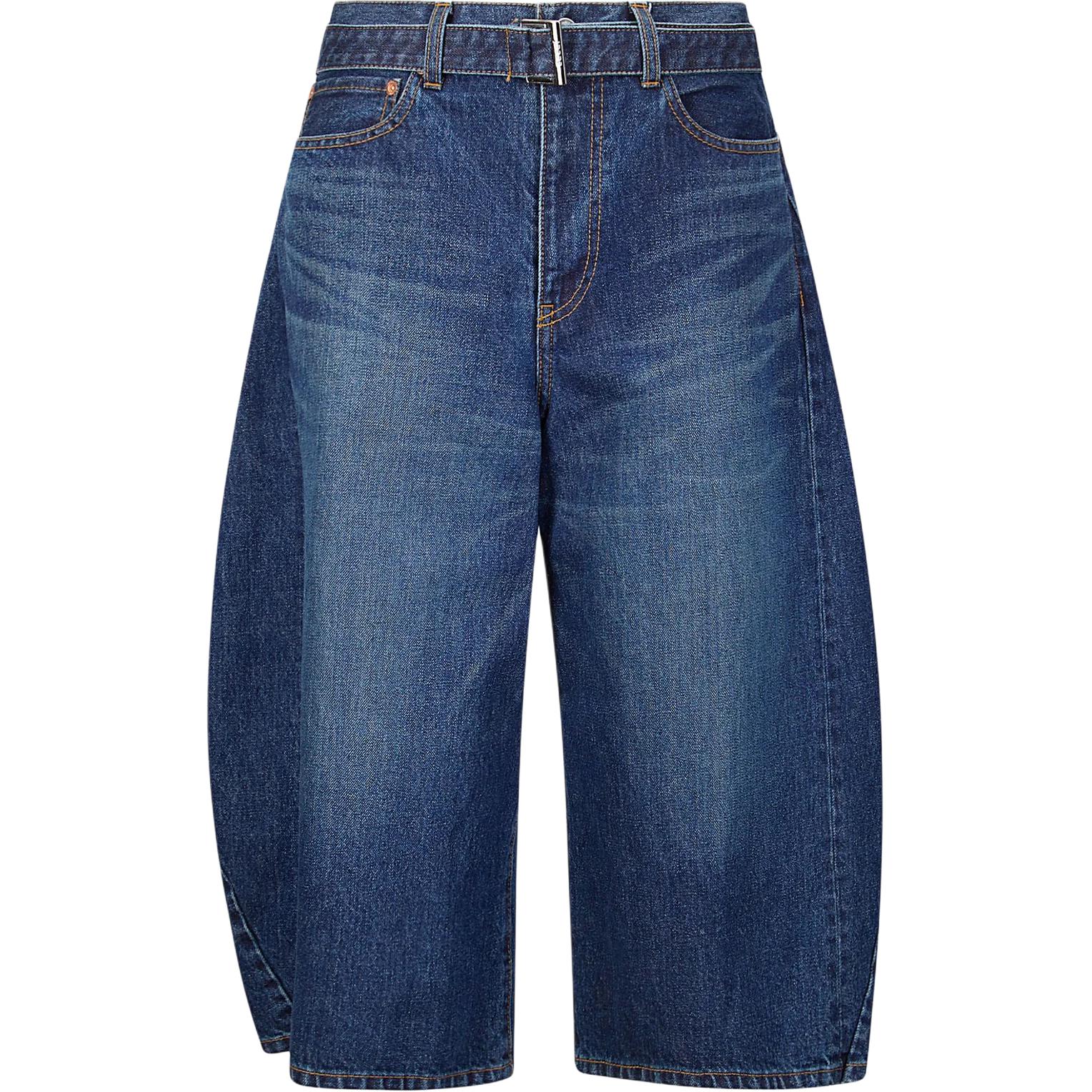 Женские джинсы Sacai SS26 Blue (синие)