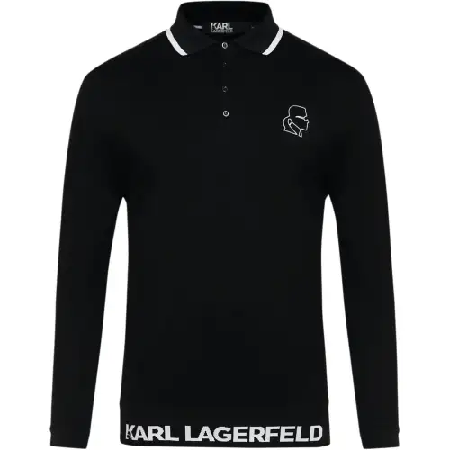 KARL LAGERFELD / Karl Lagerfeld Jeans SS23 Polo Shirt Men's Black