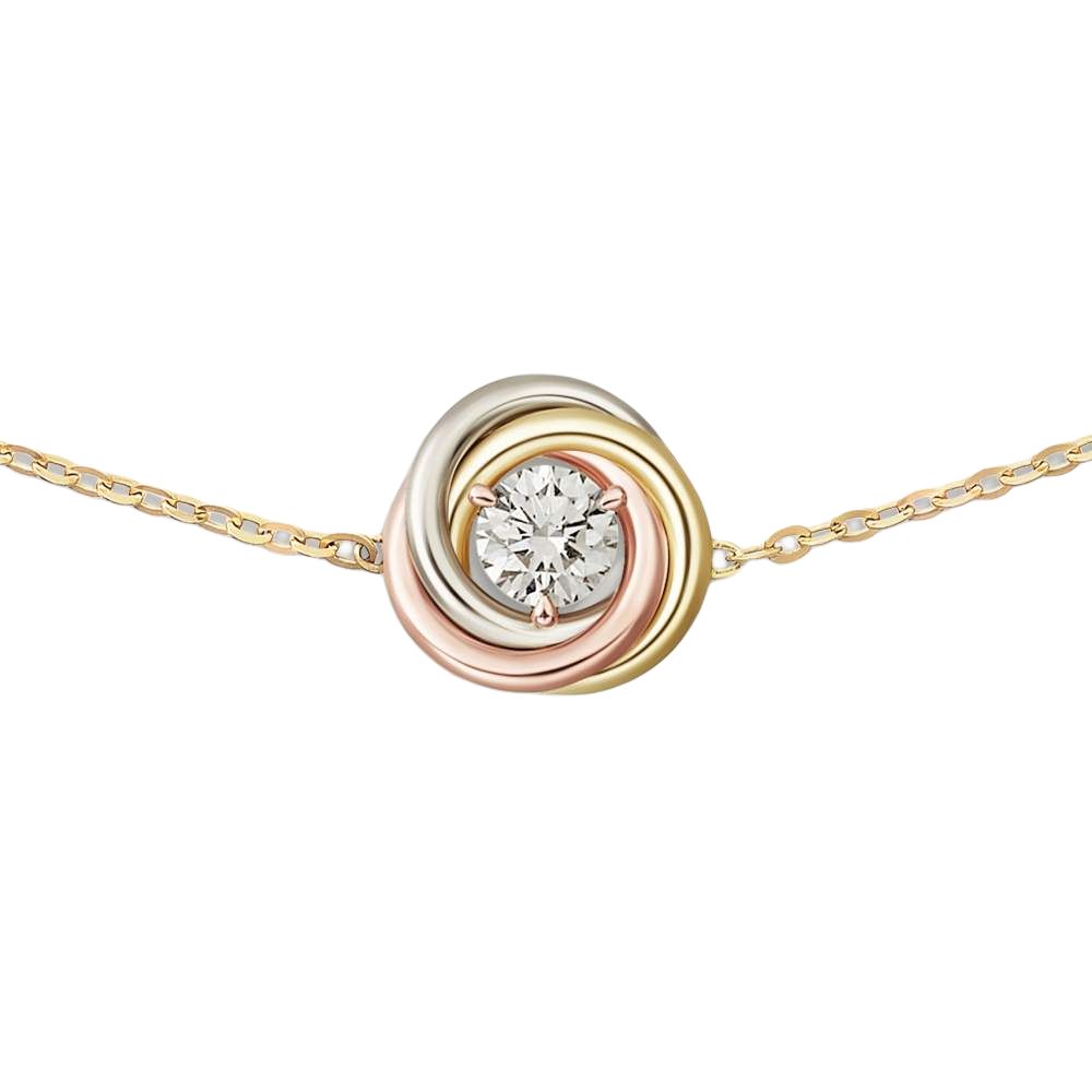 Браслет Cartier Trinity B6068015 (золотой) — Подарочная коробка — фото 2