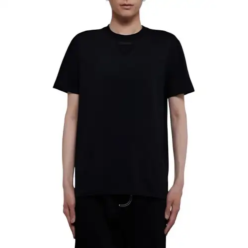 PRADA T Shirts Men's Black Crew Neck Moderate