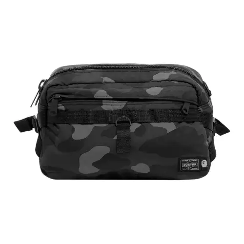 A BATHING APE Nylon Fanny Pack Regular Men's Black