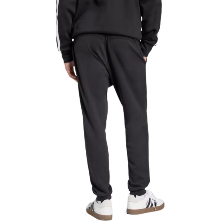 Adidas ESSENTIALS Cozy French Terry Joggers Sports Pants Men’s Black/White