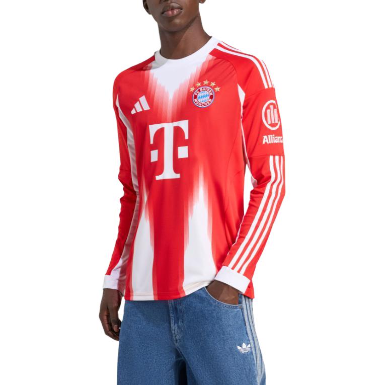 Adidas Free Shipping With AdiClub Fc Bayern 25/26 Long Sleeve Home Jersey